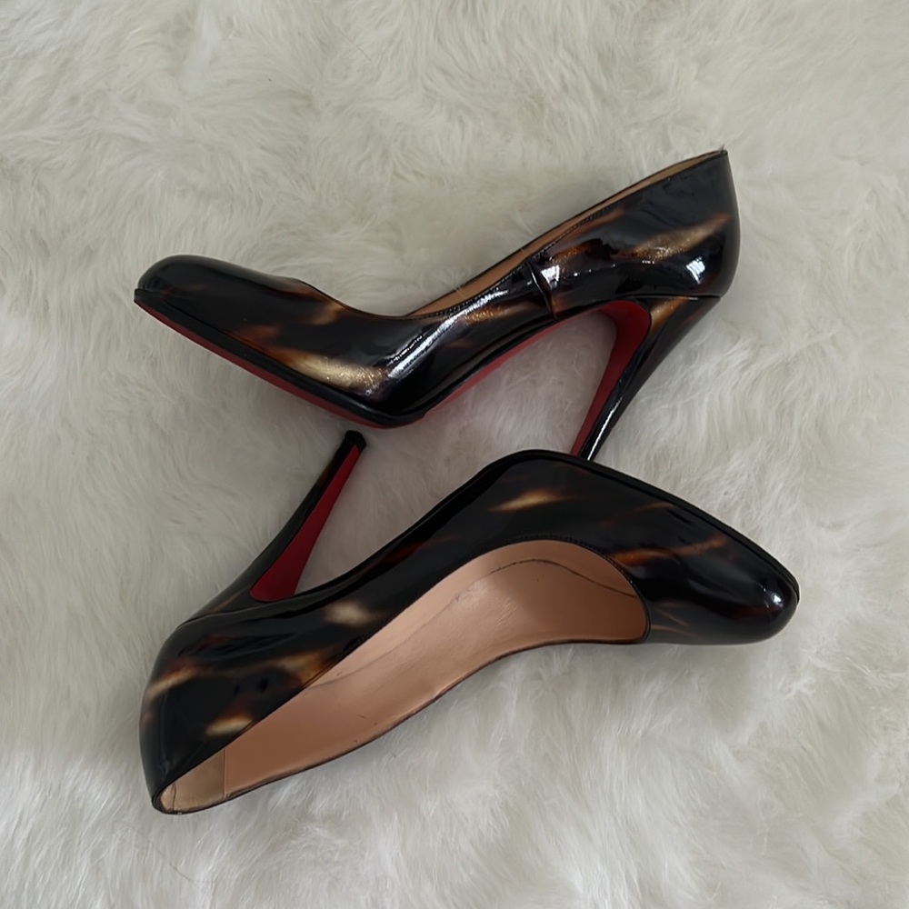 Christian Louboutin Ron Ron Tortoise Shell Pumps Size 40 - Picture 5 of 14